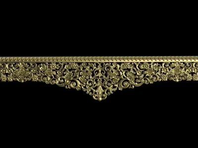 Carved decor CNC model 3D model 01 3D model