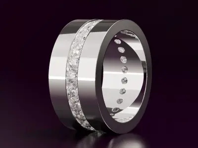 round cut eternity ring N12 54EU size Free 3D print model