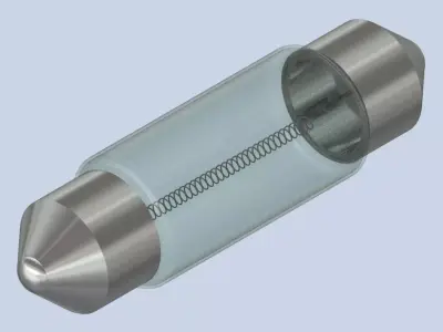 Light bulb C5W 24V - SV8-5 3D model