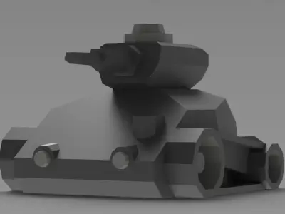 TANKE toy tank 3D model
