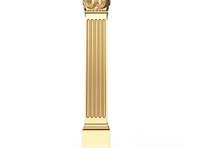 Column Capital 0702 Low-poly 3D model