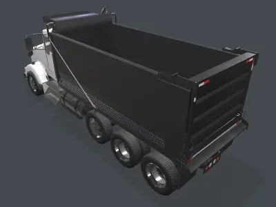 Kenworth  T800  Dump Truck Low-poly 3D model