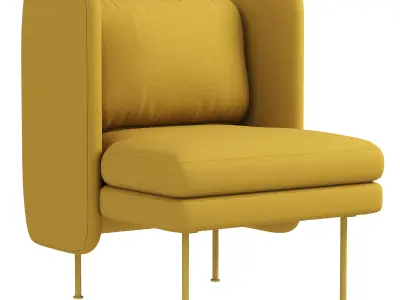 Bloke Lounge Chair 3D model