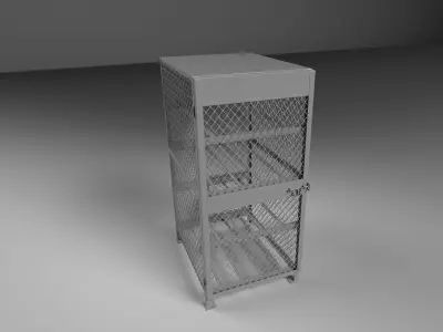 3D model of a box for a gas cylinder 3D model