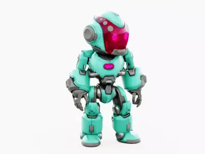 ROBO ZERO-i  Rigged for Unreal Engine - Unity - MIXAMO 3D model