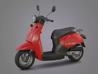 City Moto Scooter  Low-poly 3D model