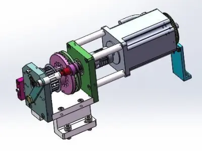 Motor conveying device 3D model