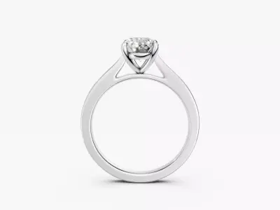ZKR03 OVAL ENGAGEMENT RING 3D print model