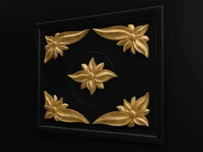 Carved decor for CNC 3D model