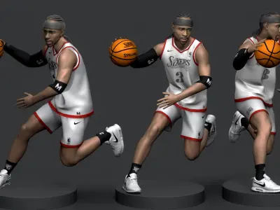 Allen Iverson 3D Printable 2 3D print model