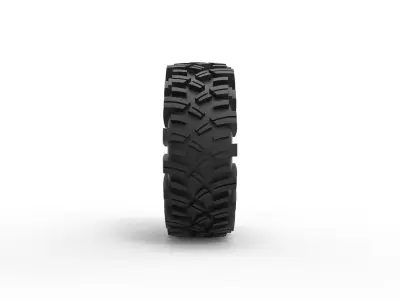 Rock bouncer tire Scale 1 to 25 3D print model