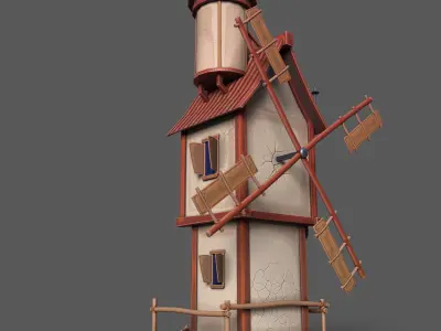 STYLIZED BUILDINGS  VOL3 Low-poly 3D model