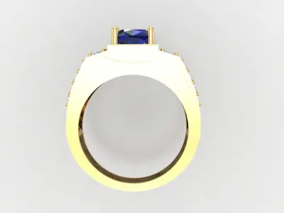 RING MEN DIAMOND 3D print model 3D print model