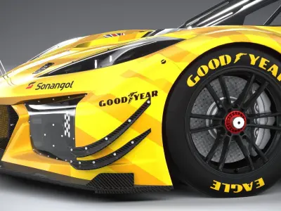 Chevrolet Corvette Z06 GT3 R Competition CG 2024 3D model