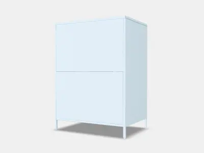 TROTTEN Cabinet with sliding doors Low-poly 3D model