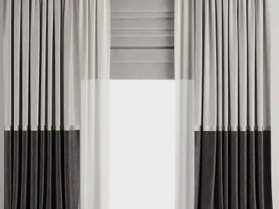 Curtain Set M53 3D model