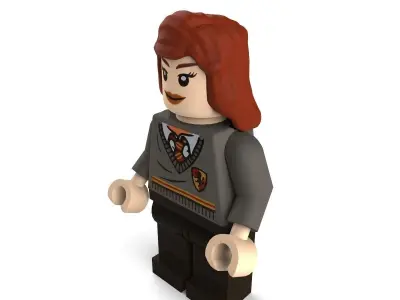 Hermoine lego harry potter character 3D model