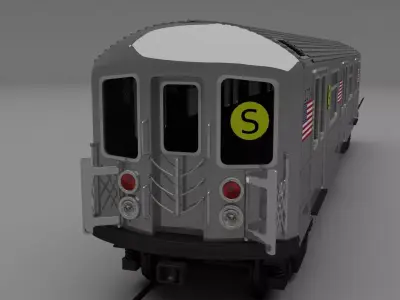 New York subway train 3D model