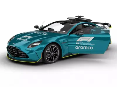 Aston Martin Vantage S F1 Safety Car 2025 HQ 3d model 3D model