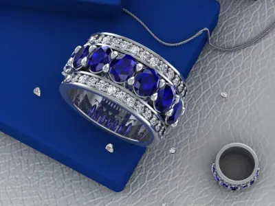 Wedding ring ready to print 3D print model