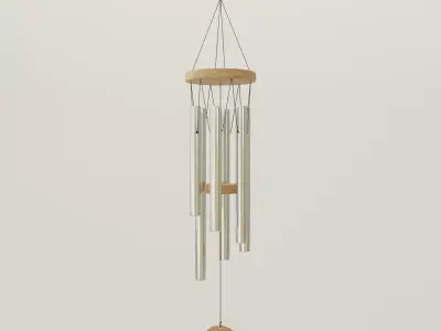 Metal Wind Chime 3D model