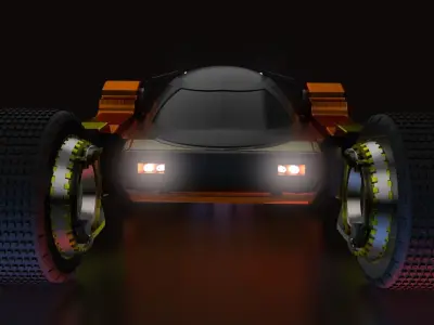 BUJJI CAR  Low-poly 3D model