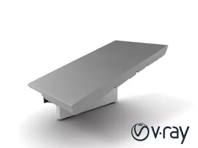 High-Tech Roof Module with Neon Detail model pack Low-poly 3D model