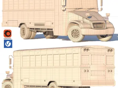PRISON BUS   3D model