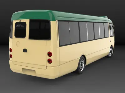 Mitsubishi Fuso Rosa Hong Kong Bus High Roof 3D model