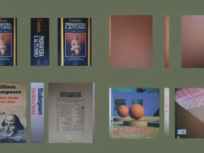 Classics Book Collection V1 Low-poly 3D model