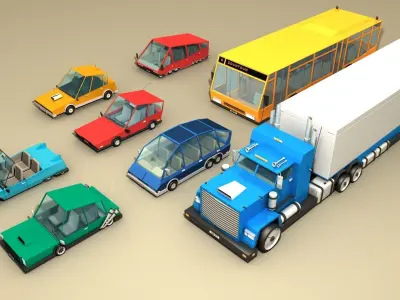 CARS and VEHICLES 3D Model Pack