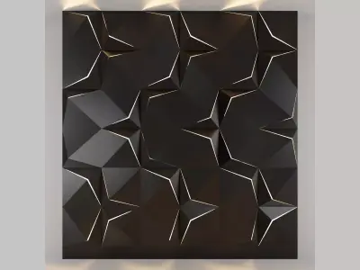 3d panel 08 Low-poly 3D model