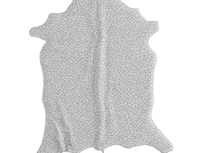 Goat skin carpet 3D model