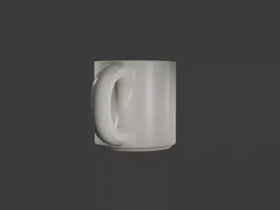 Minimalist Ceramic Mug for Kitchen Free 3D model