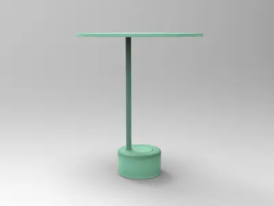 Okio Side Table Low-poly 3D model