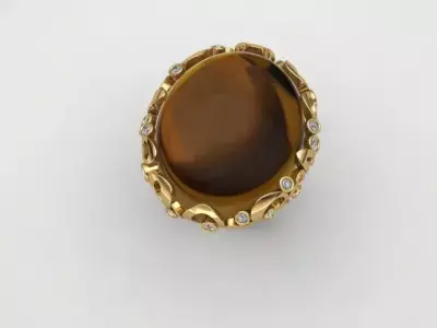 Designer ring 3D print model