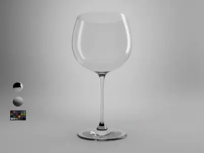 Montrachet Wine Glass 3D model