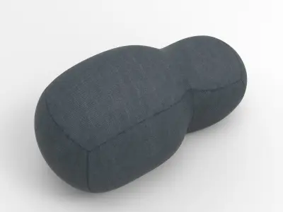 Hiziro Pouf Low-poly 3D model