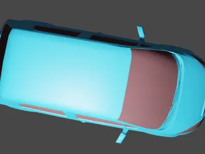 car low poly model Low-poly 3D model