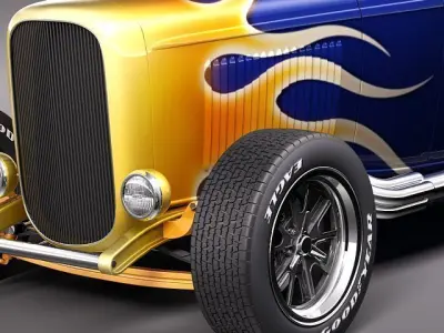 1932 HotRod Custom Roadster 3D model