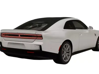 Dodge Charger Daytona Scat Pack 2025 Low-poly 3D model