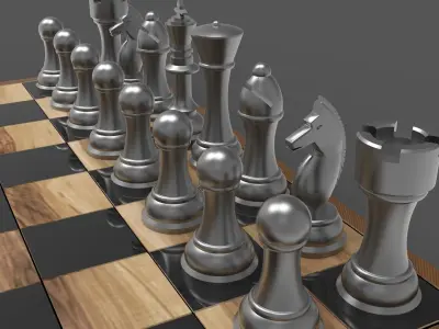 Chess Game 3D model