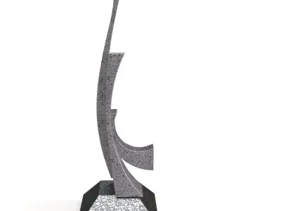 Best Girl Friends Cast Metal Maquette PBR 3D model