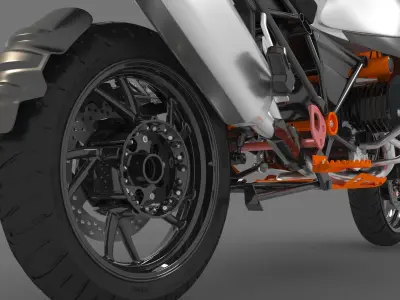 Motorcycle Enduro R1200GS Adventure 2014 3D model