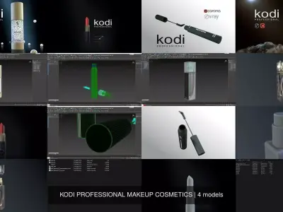 KODI PROFESSIONAL MAKEUP COSMETICS 3D Model Collection