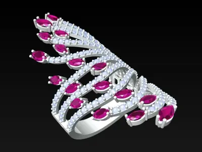 Diamond Ring - Womens Rings - N6366 3D print model