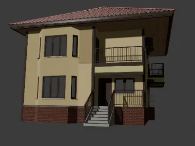 House Low-poly 3D model