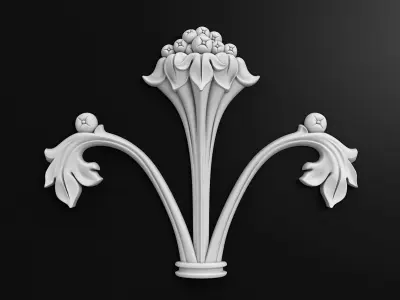 Carved decor 3D model 21