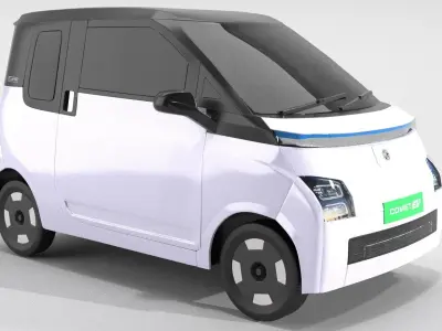 MG Comet Electrick Car White 3D model