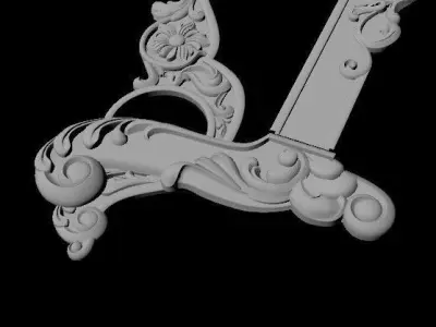 sofa High quality 3d models for processing on a cnc machine  3D model